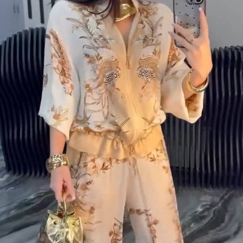 Moanika | Elegant Two Piece Zippered Set
