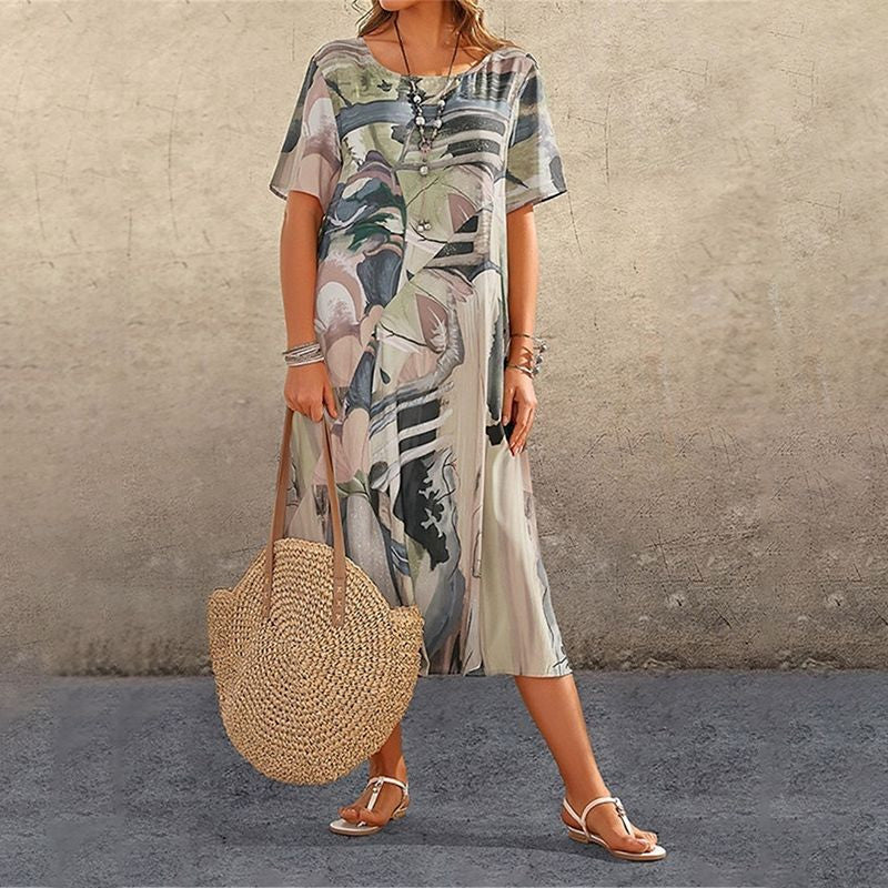 Jennelyn | Luxurious Art Print Dress