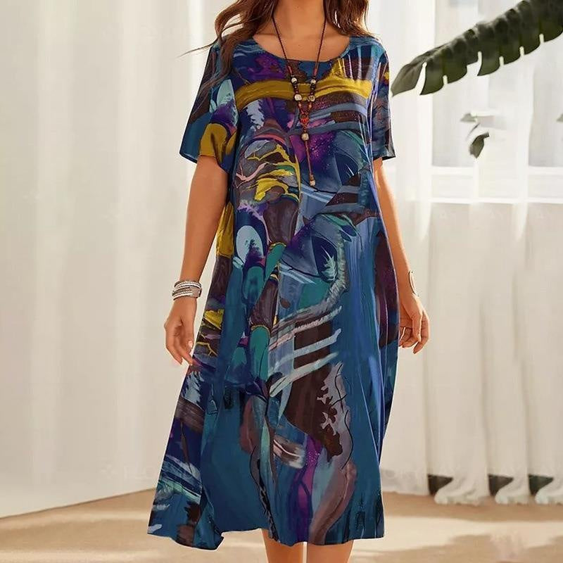 Jennelyn | Luxurious Art Print Dress