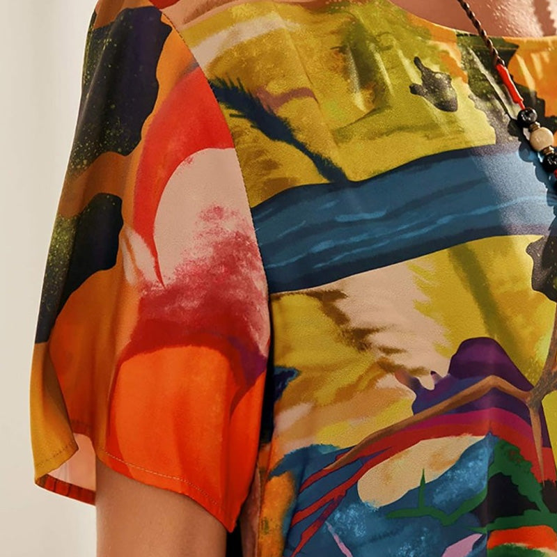 Jennelyn | Luxurious Art Print Dress