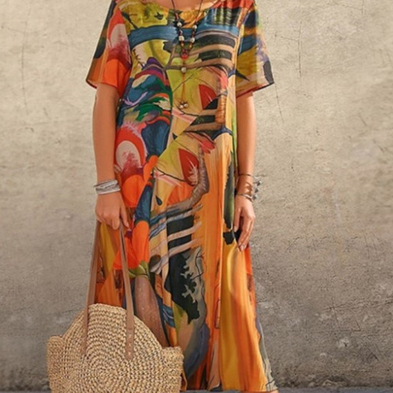 Jennelyn | Luxurious Art Print Dress