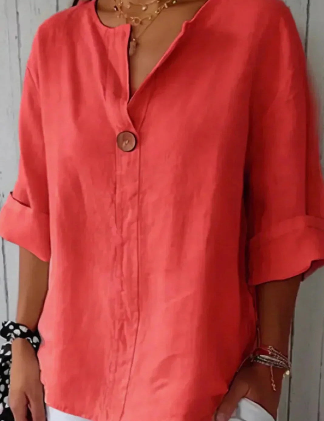 Zamma | Relaxed V-Neck Top