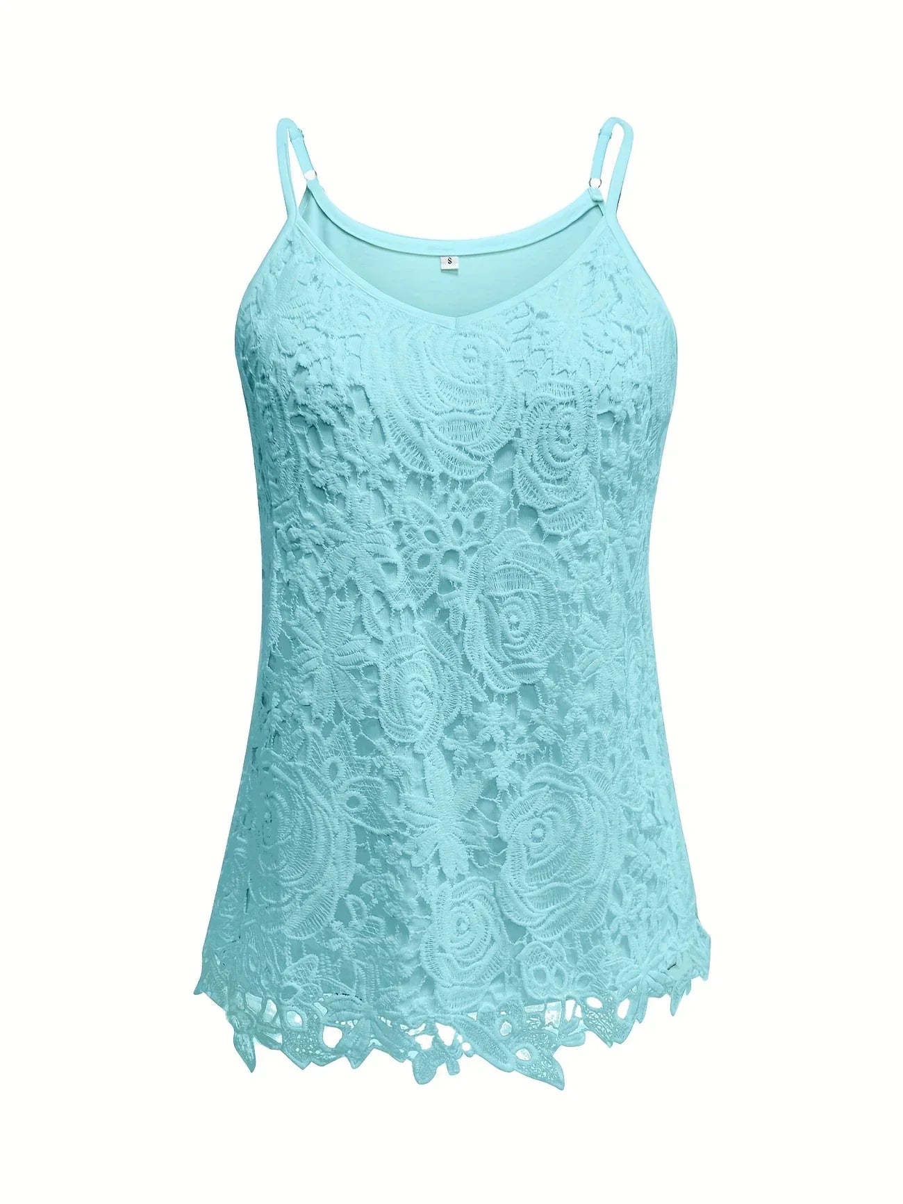 Kirsty | Elegant Sleeveless Lace Top With V Neck