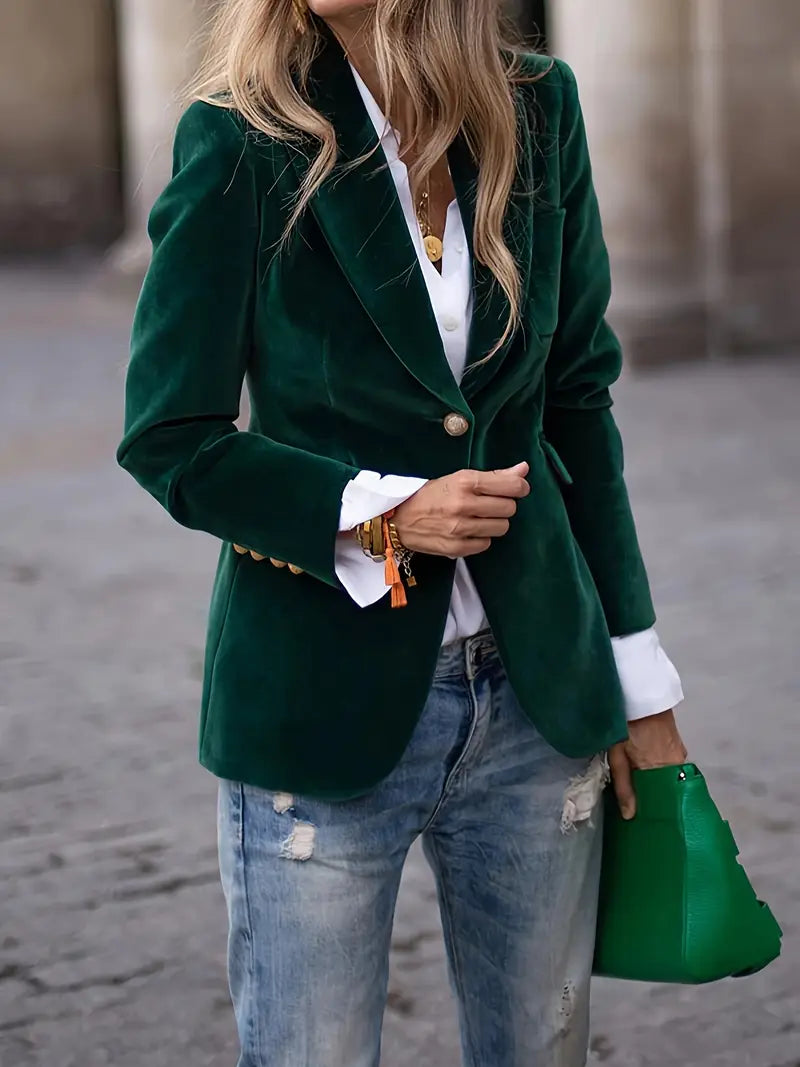 Diane | Elegant Velvet Blazer