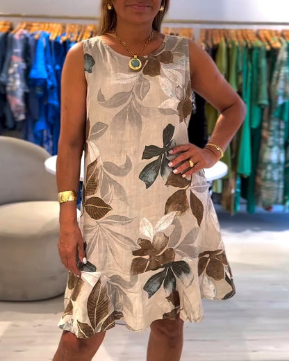 Skyla | Sleeveless Floral Dress