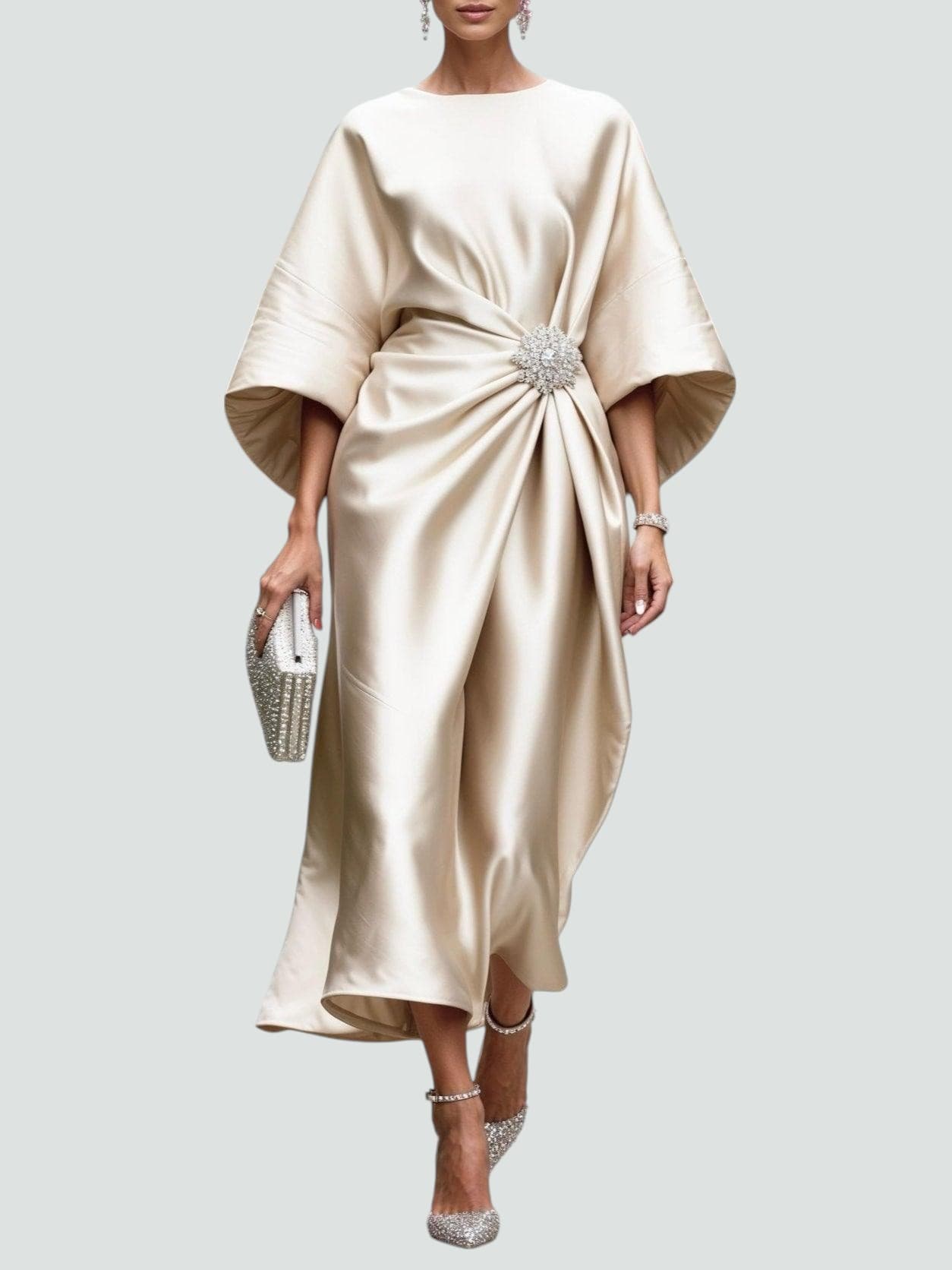 Terra | Elegant Satin Maxi Dress