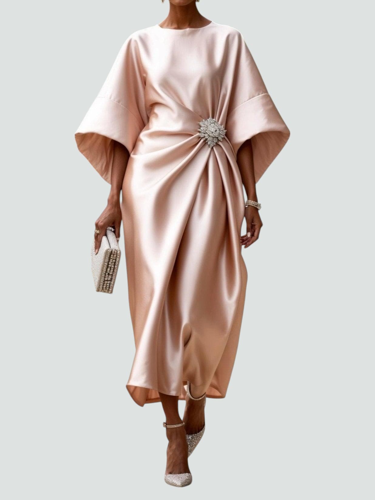 Terra | Elegant Satin Maxi Dress