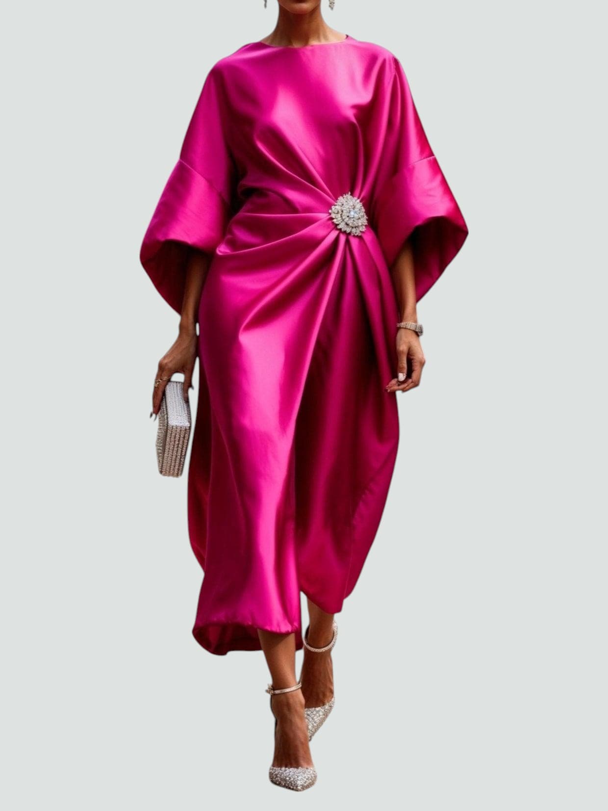 Terra | Elegant Satin Maxi Dress