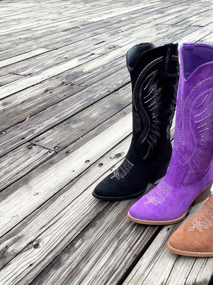 Eloria™ | Midnight Suede Boots