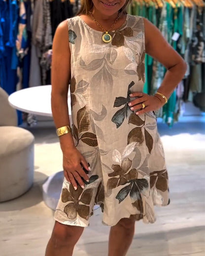 Skyla | Sleeveless Floral Dress