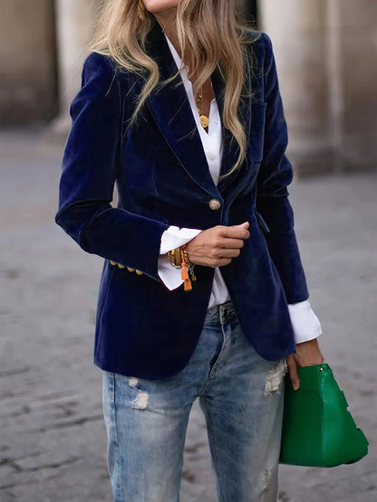 Diane | Elegant Velvet Blazer