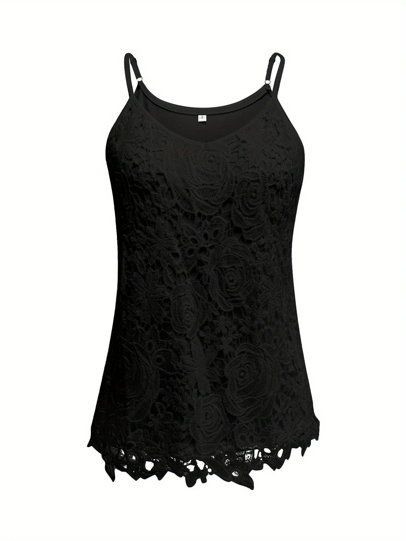 Kirsty | Elegant Sleeveless Lace Top With V Neck