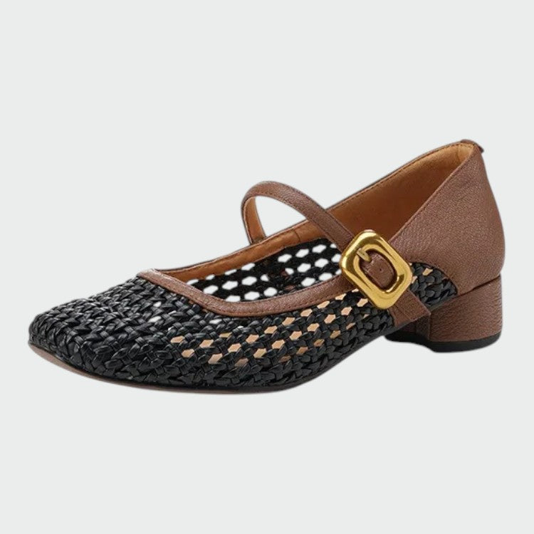 Olivia™ | Woven Buckle Mary Jane Shoes