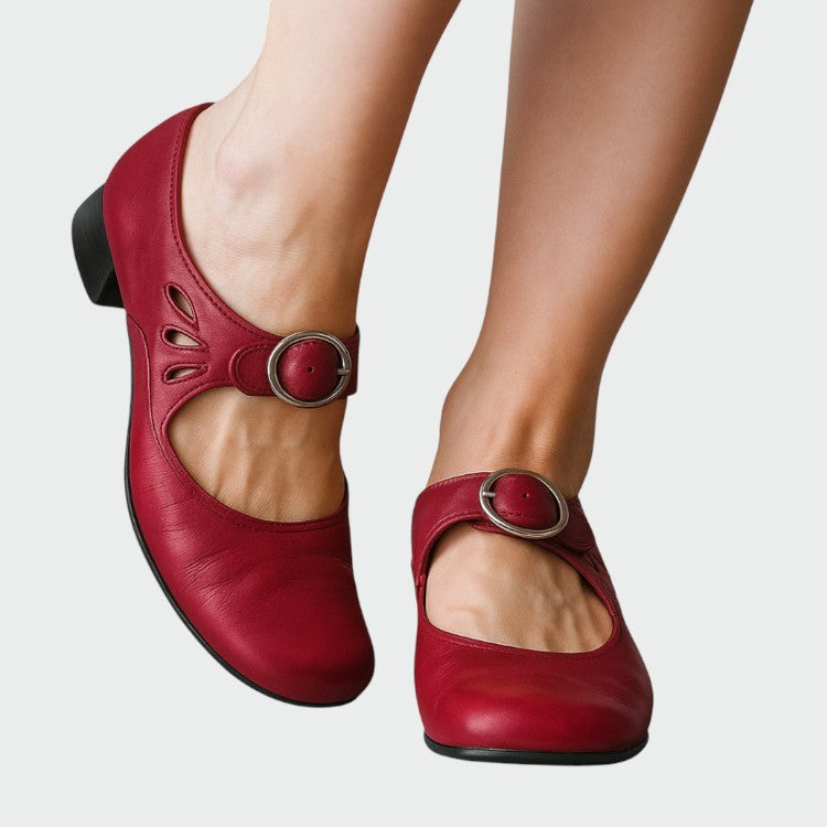 Olivia™ | Classic Buckle Mary Jane Shoes