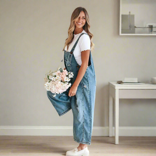 Saphire | Vintage Wash Adjustable Jumpsuit