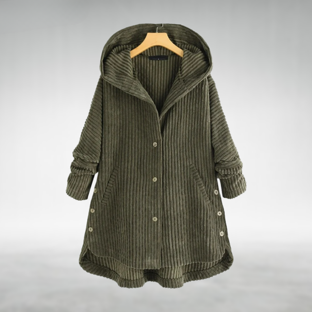 Leonie  | Corduroy Hooded Jacket
