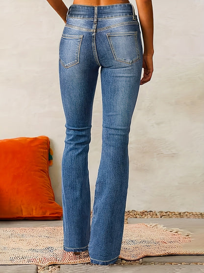 Charlotte | Trendy High-Waisted Flared Jeans