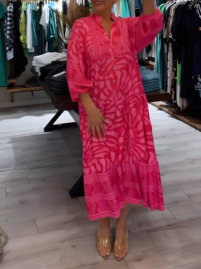 Rosie | Printed V-Neck Dress