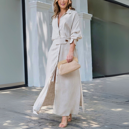 Julia | Elegant V-Neck Maxi Dress