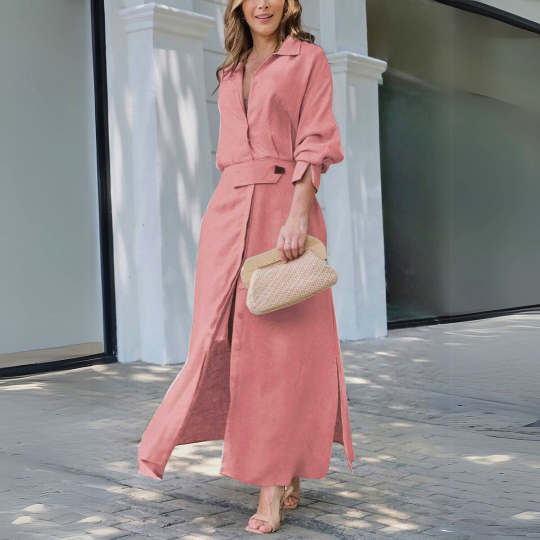 Julia | Elegant V-Neck Maxi Dress