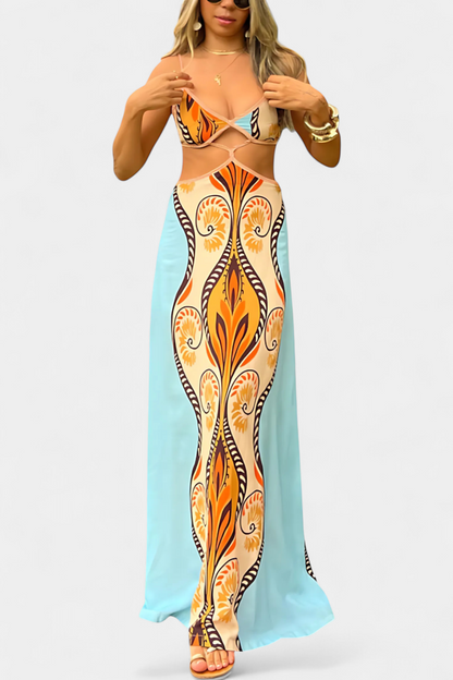 Grethel | Abstract Dress with Cutout Details
