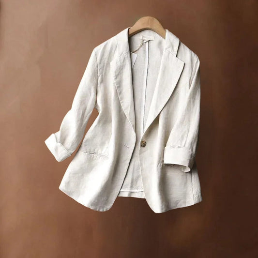 Tahia | Stylish Linen Blazer