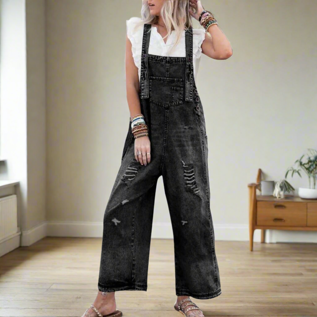 Saphire | Vintage Wash Adjustable Jumpsuit