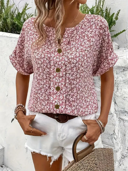 Alethea | Buttons Summer Top