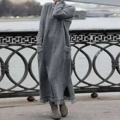 Stella | Maxi dress in wool and cotton
