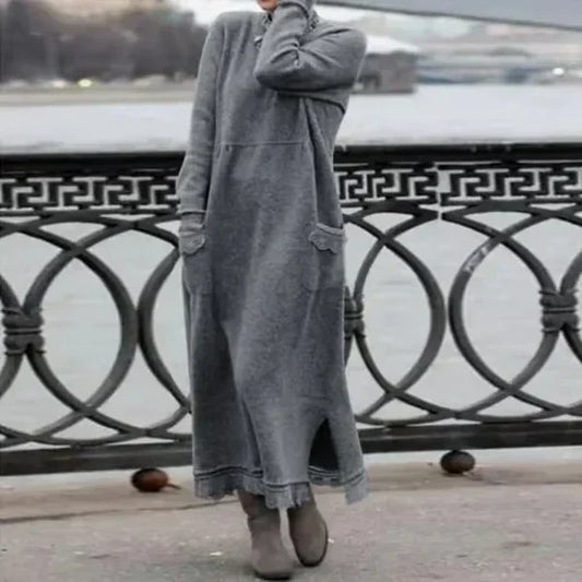 Stella | Maxi dress in wool and cotton