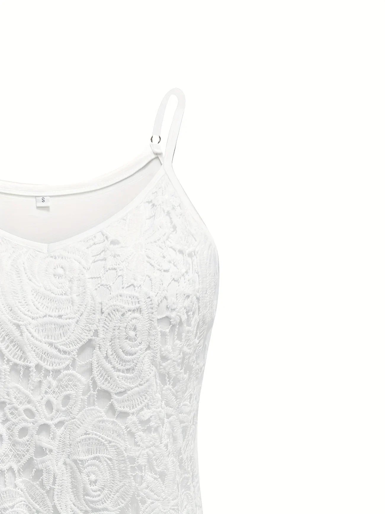 Kirsty | Elegant Sleeveless Lace Top With V Neck
