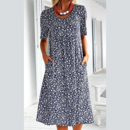 Nyara | Stylish Midi Dress With Floral Print