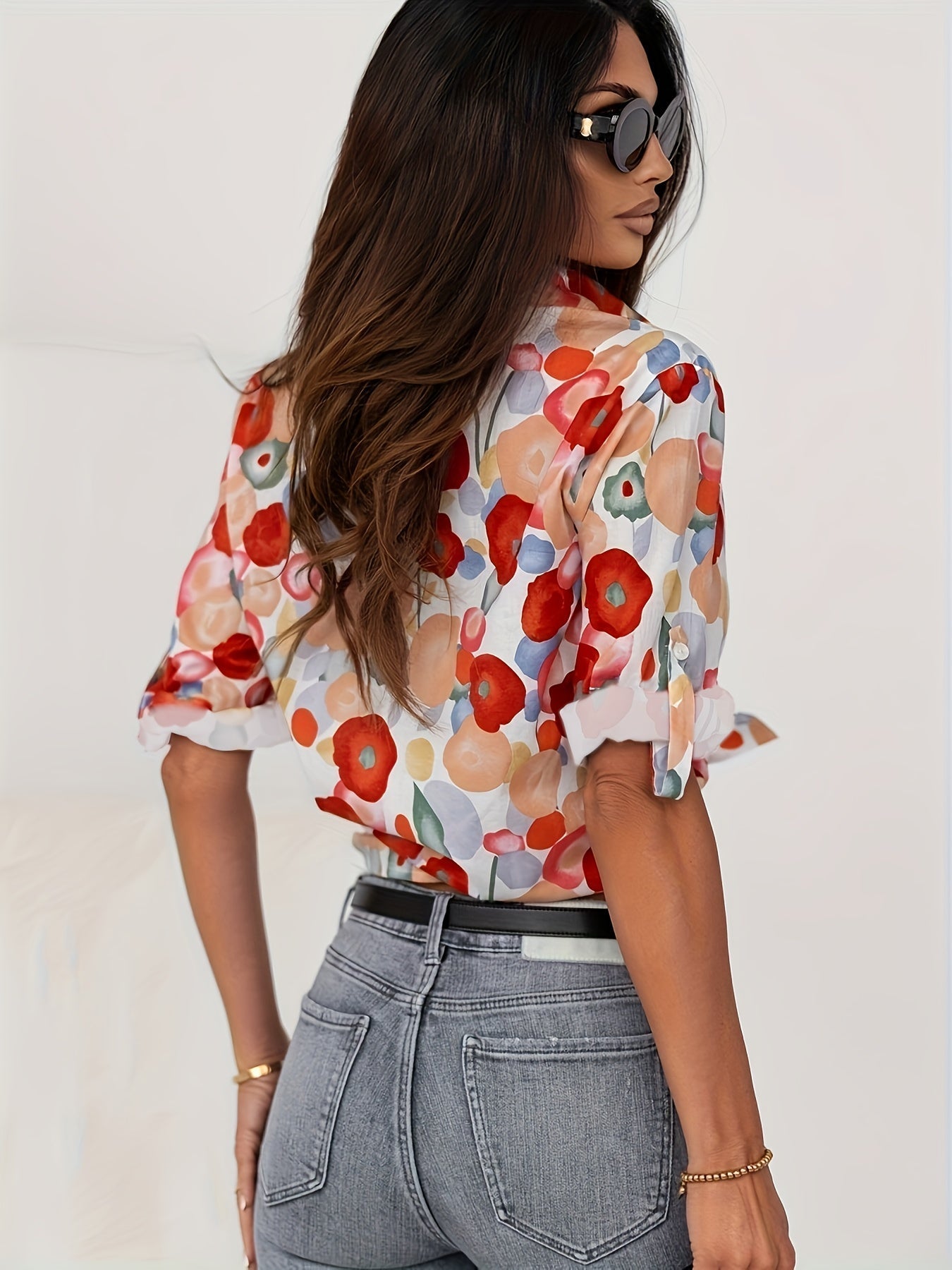 Elidi | Colourful Floral Blouse