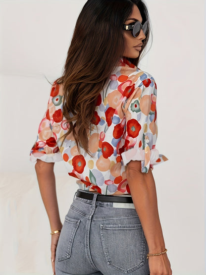Elidi | Colourful Floral Blouse