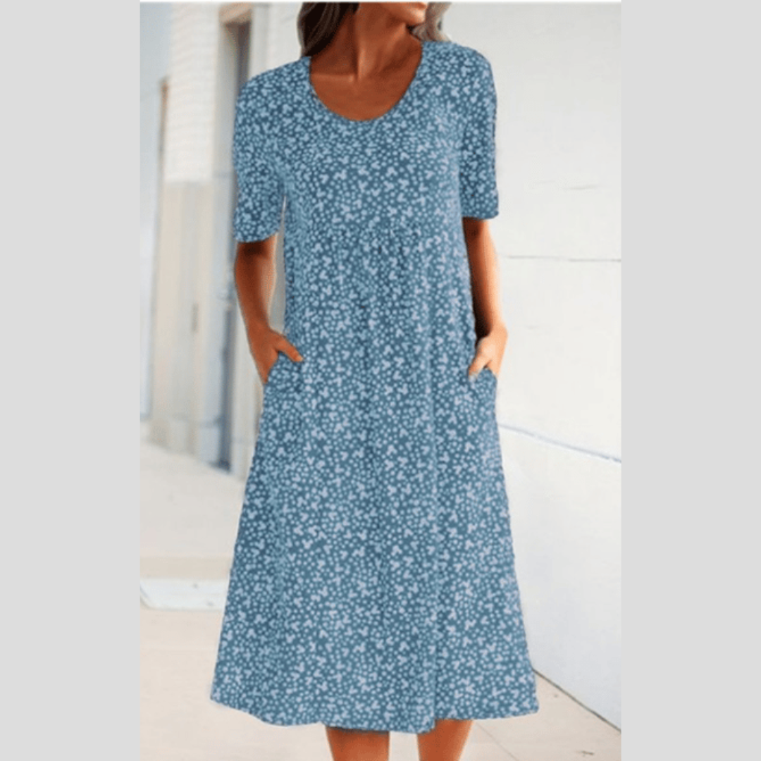Nyara | Stylish Midi Dress With Floral Print