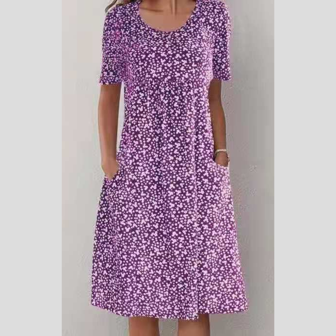Nyara | Stylish Midi Dress With Floral Print