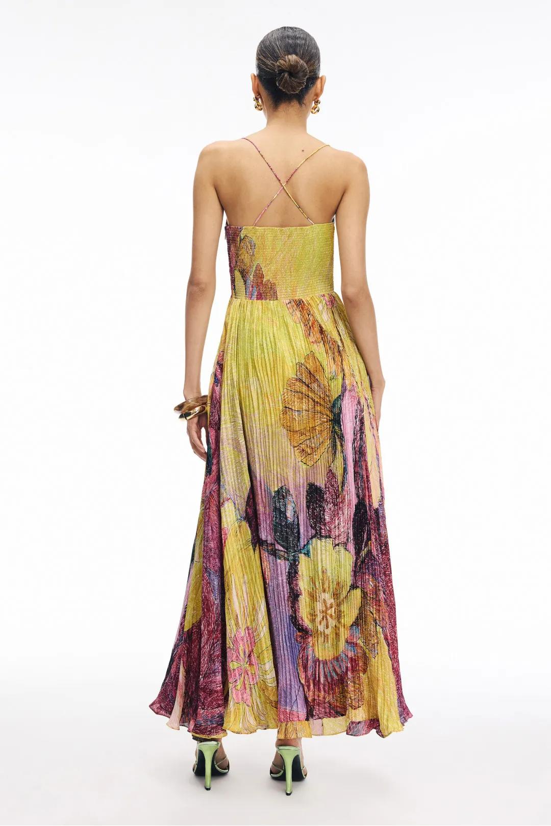 Klara | Multicolored Ikat Print Maxi Dress