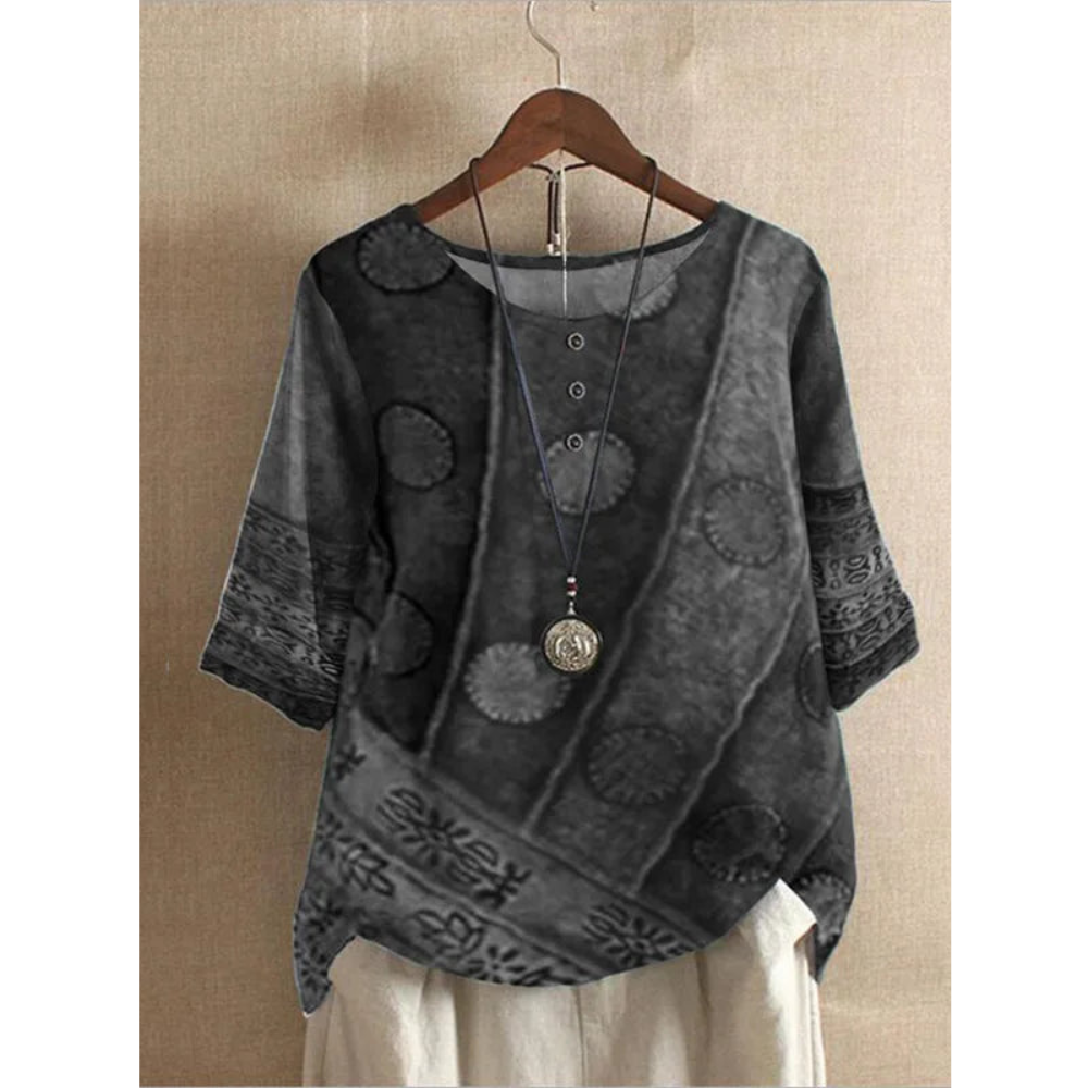 Asha |  Comfortable Colorful Top With Half Sleeves