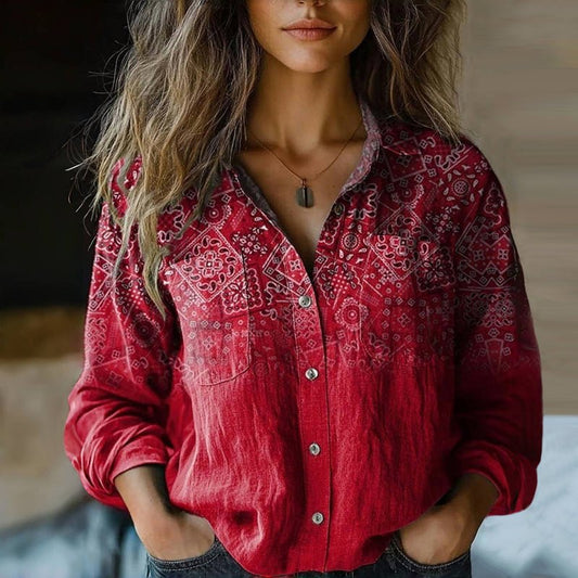 Nikaia |  Vintage Printed Blouse