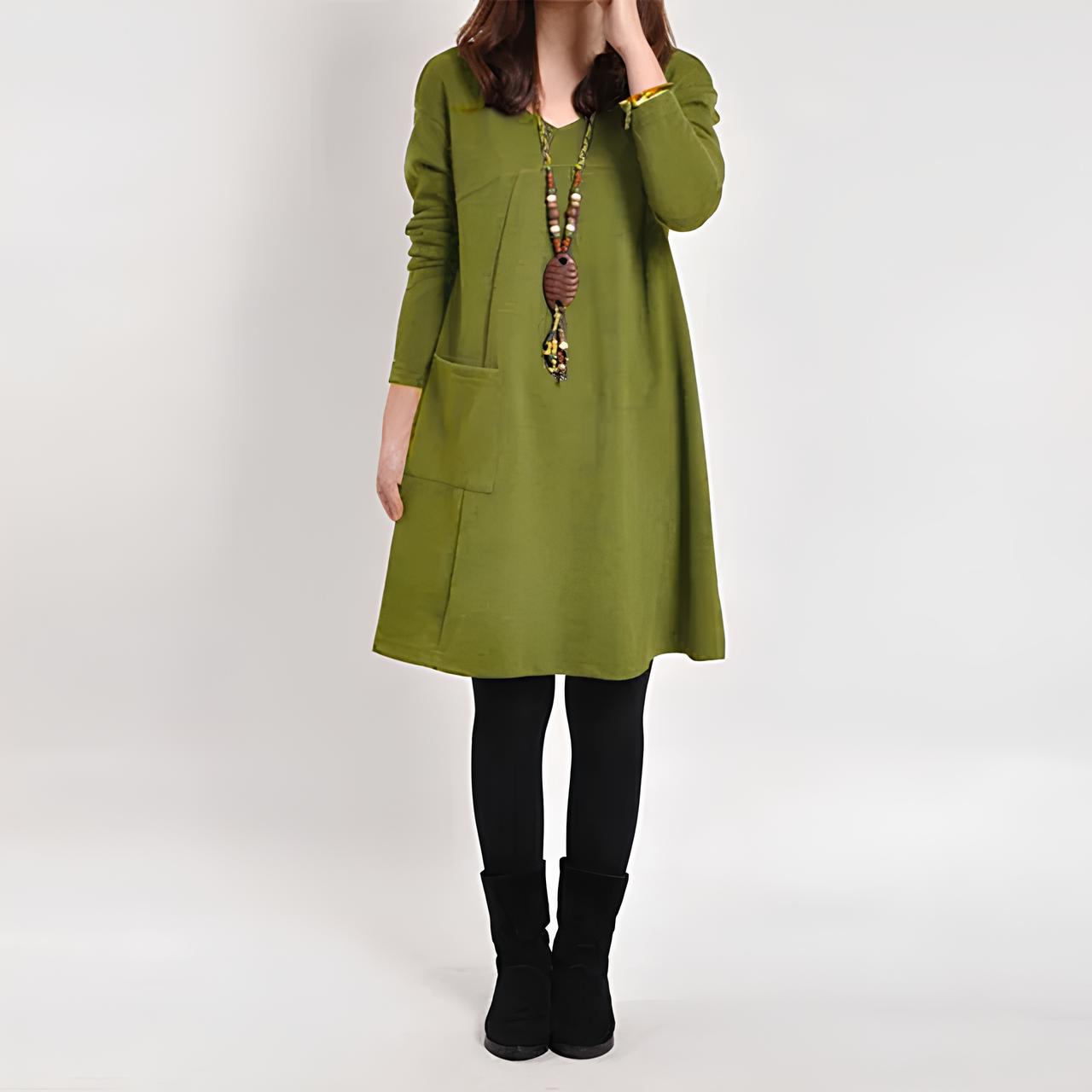 Lilira | Vintage Long Sleeve Dress for Women
