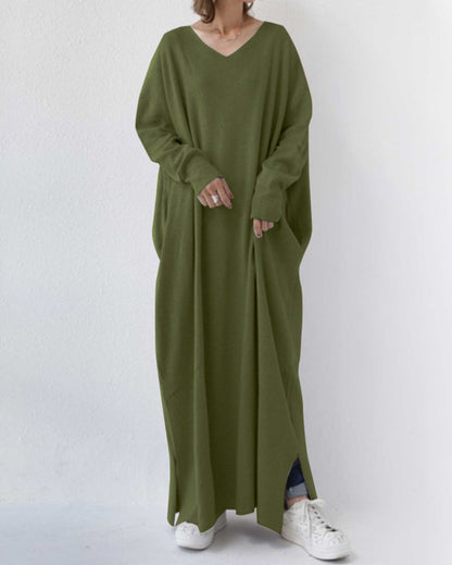 Odette | Elegant Casual V-Neck Dress
