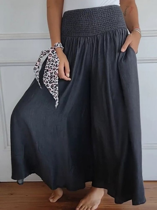 Trinity | Cotton Wide-Leg Pants