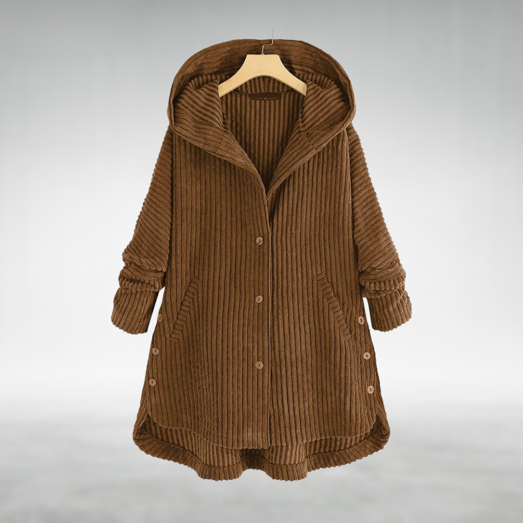 Leonie  | Corduroy Hooded Jacket