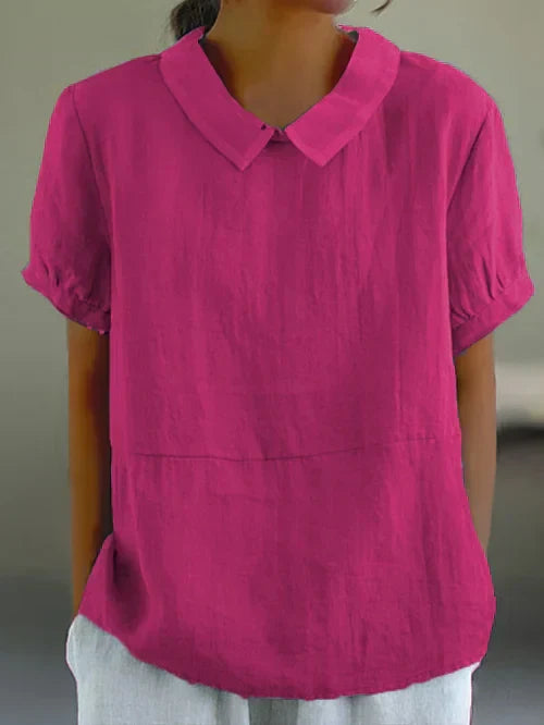 Emery | Relaxed Fit Collared Blouse