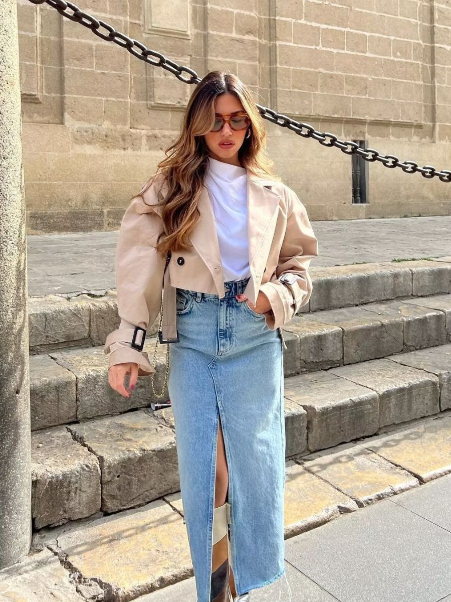 Bella | Stylish Cropped Coat