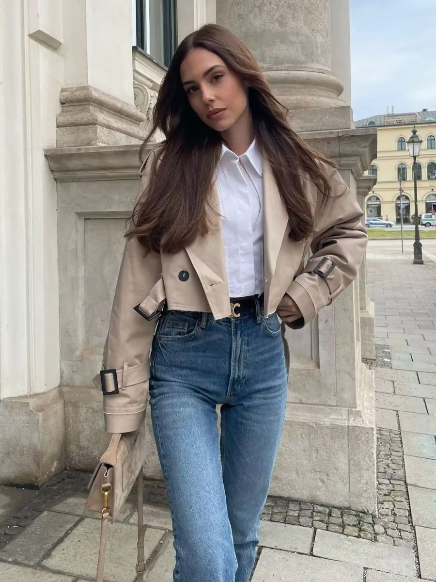 Bella | Stylish Cropped Coat