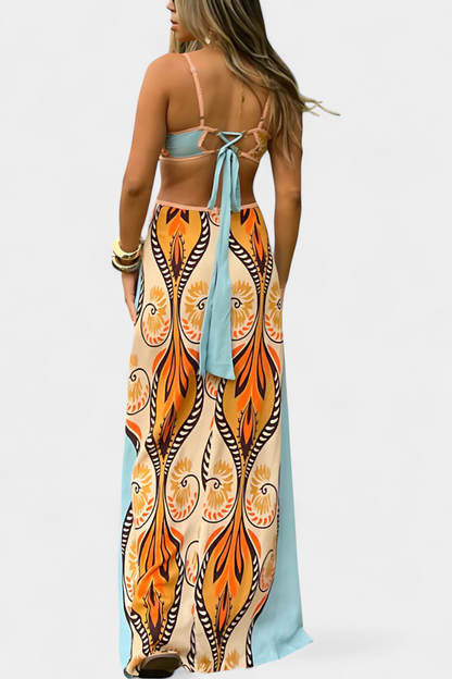 Grethel | Abstract Dress with Cutout Details