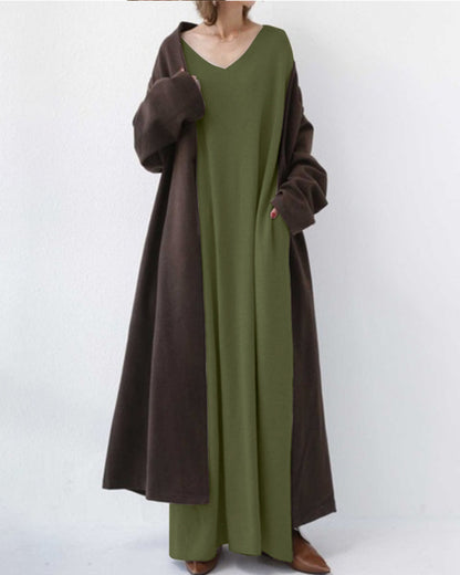 Odette | Elegant Casual V-Neck Dress