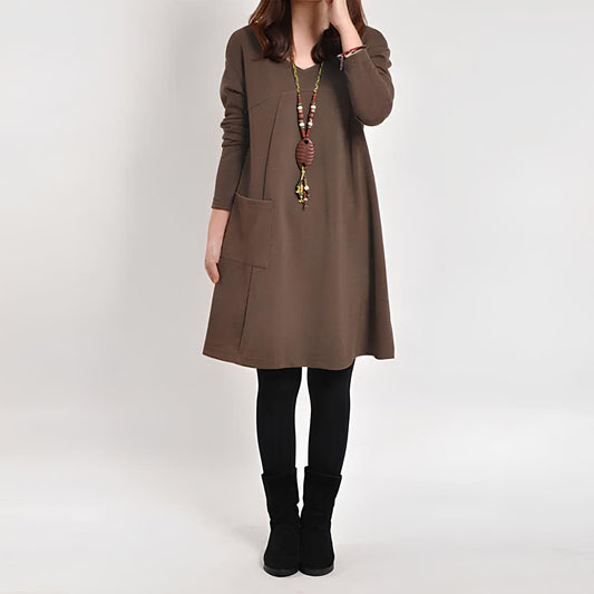 Lilira | Vintage Long Sleeve Dress for Women