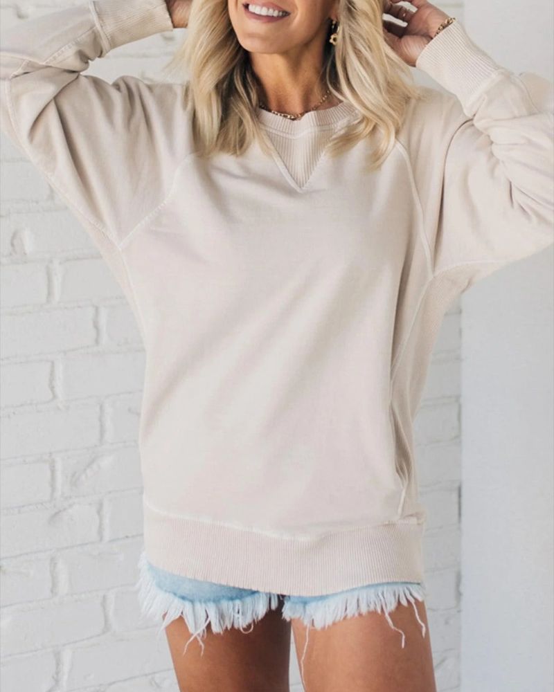 Moanirae | Ribbed Pocketed Pullover